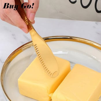 1PC Отвори за нож за масло Нож за десерт от сирене Нож за конфитюр от неръждаема стомана Прибори за хранене Тост Избършете крем за хляб Резачка за сирене Кухненски инструменти
