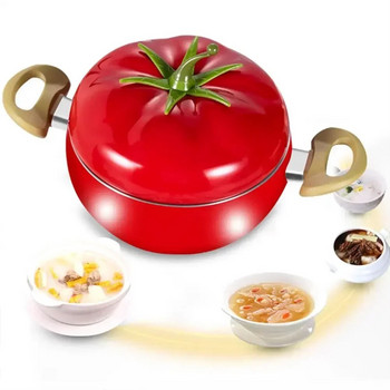 Тенджера за готвене с креативна форма на плод Алуминиева незалепваща тенджера за супа Тиган Комплект кухненски съдове и прибори Тенджера