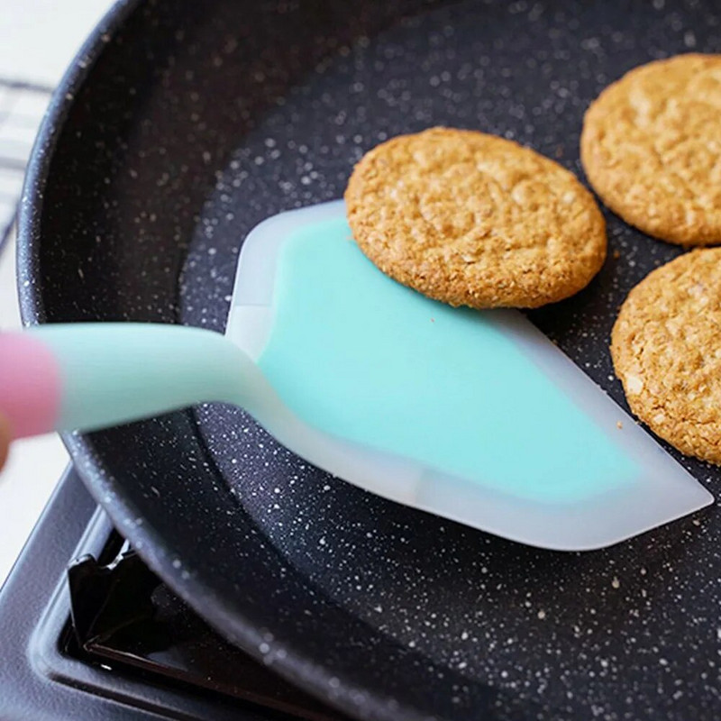 Namų virtuvės reikmenys silikoniniai mentelės jautienos mėsa kiaušiniai virtuvės grandiklis Platus picos kastuvas Nelipnus vartytuvai maisto keltuvai