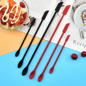 Cosmetics Scoop Skincare Products Mini Silicone Double Head Small pointed Scraper Jam Scraper Σετ εργαλείων ψησίματος 3 τεμαχίων