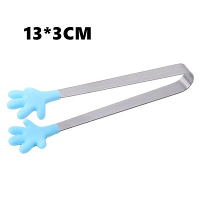 3 vnt. Plastikinės maisto žnyplės Virtuvės žnyplės Neslystančios kepimo spaustukas Grilio salotų įrankiai Grilis Virtuvės priedai Tortų duonos spaustukai