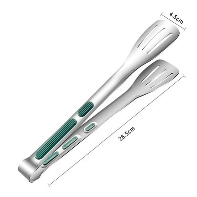 3 vnt. Plastikinės maisto žnyplės Virtuvės žnyplės Neslystančios kepimo spaustukas Grilio salotų įrankiai Grilis Virtuvės priedai Tortų duonos spaustukai