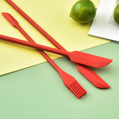 Šaukštelis uogienei braukti 3 dalių virimo silikoninės menteles su dviem galais mažo smailiojo grandiklio rinkinys virtuvės kepimo įrankiai