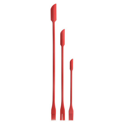 Šaukštelis uogienei braukti 3 dalių virimo silikoninės menteles su dviem galais mažo smailiojo grandiklio rinkinys virtuvės kepimo įrankiai