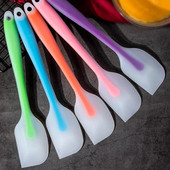 Spatulă mare de silicon, 28 cm, translucidă, antiaderentă, pentru prăjituri, cremă, unt, împrăștiat ciocolată, rezistentă la căldură, instrument de copt pentru patiserie
