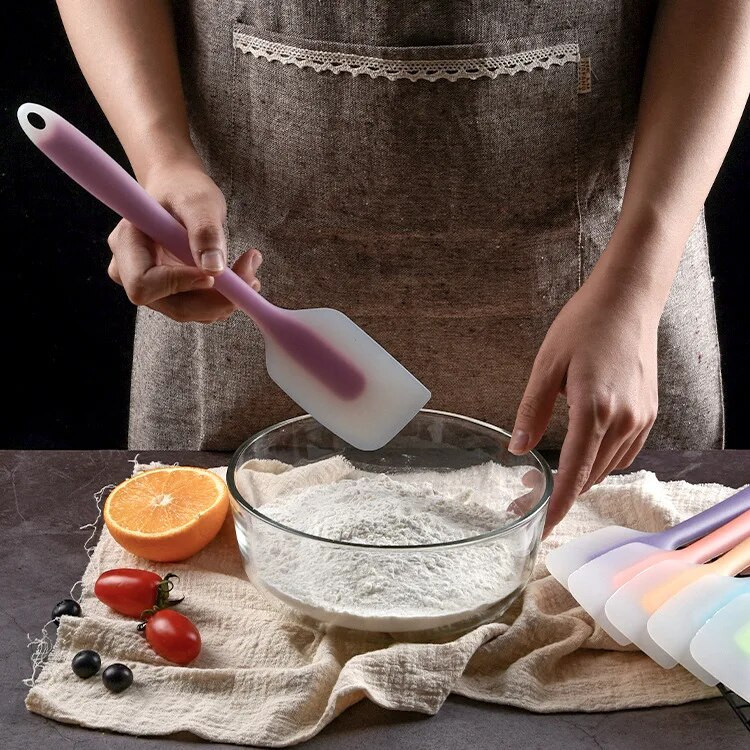 28 cm didelė silikoninė mentele permatoma nelipni torto kreminė sviesto mentelė šokoladinis tepalas karščiui atsparus tešlos kepimo įrankis