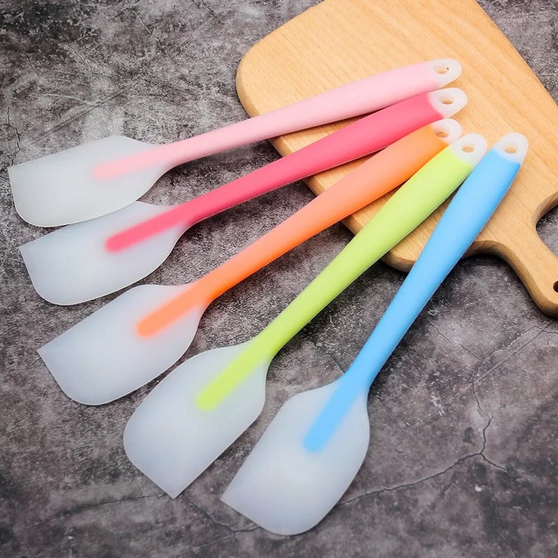 28 cm didelė silikoninė mentele permatoma nelipni torto kreminė sviesto mentelė šokoladinis tepalas karščiui atsparus tešlos kepimo įrankis