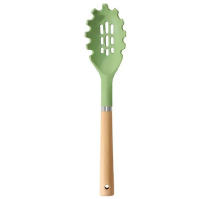 Silikoonist kööginõud Mittenakkuvad kööginõud köögiriistade komplekt Spaatliga Labidas Munapeksjad Puidust käepidemega köögitööriistad