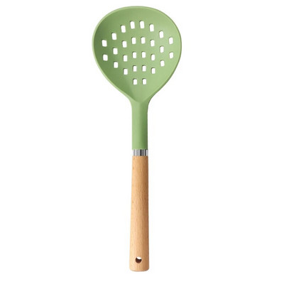 Silikoonist kööginõud Mittenakkuvad kööginõud köögiriistade komplekt Spaatliga Labidas Munapeksjad Puidust käepidemega köögitööriistad