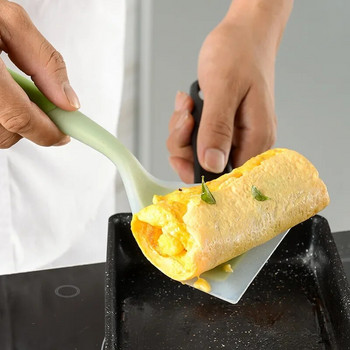 Кухненска стъргалка Широки инструменти за готвене на пица Лопата Незалепваща шпатула Силиконова кухненска посуда Съдове за готвене Лопатка Телешко месо Яйце