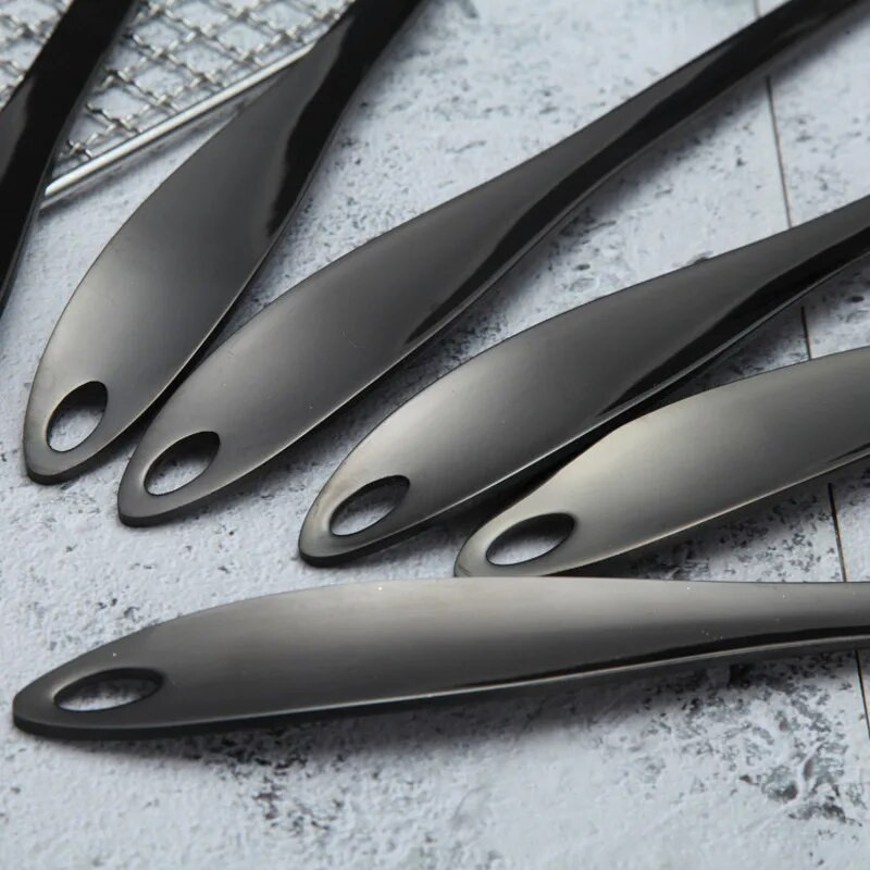 1 tk mustad kööginõud toiduvalmistamislusika kühvlikomplekt Continental Home Kitchen suur spaatliga kurn lusikas Whitefly kööginõude komplekt