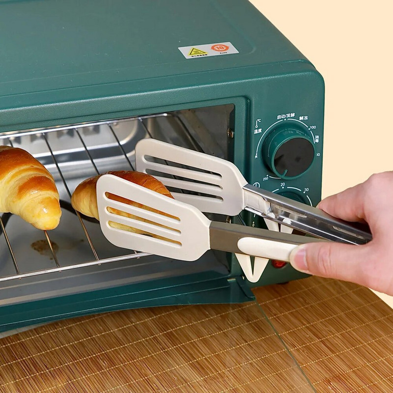 Hvataljka za hranu Kuhinjske hvataljke od nehrđajućeg čelika Silikonske najlonske neklizajuće kopče za kuhanje Stezaljka Roštilj Alati za salatu Roštilj Kuhinjski pribor