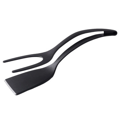 Daugiafunkcinės 2 viename mentelės žnyplės virtuvės kiaušinių kepsniams skrudintai kumpiui keptos žnyplės Nelipnios žnyplės Nauji virtuvės priedai