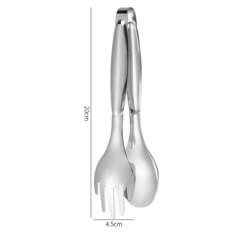 Rozsdamentes acél ételfogók Arany Konyhai edények Svédasztalos főzőeszközök Grillkapcsok Kenyér Steak Tong Cocina kütyük Konyhai edények