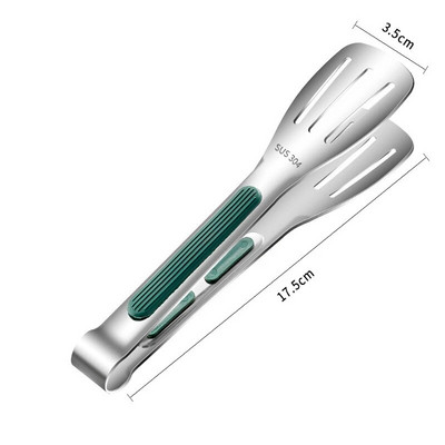 Libisemisvastased roostevabast terasest köögitoidutangid grill-liha-leiva serveerimisklamber Grill-puhvetklamber Toiduvalmistamise tarvikud 7/9/12 tolli