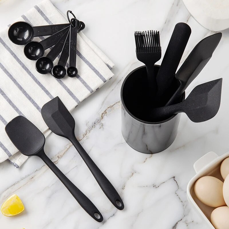 mittenakkuva pann Silikoonist spaatel 8-osaline majapidamislabidas Kööginõud Silikoonist köögitarvete komplekt