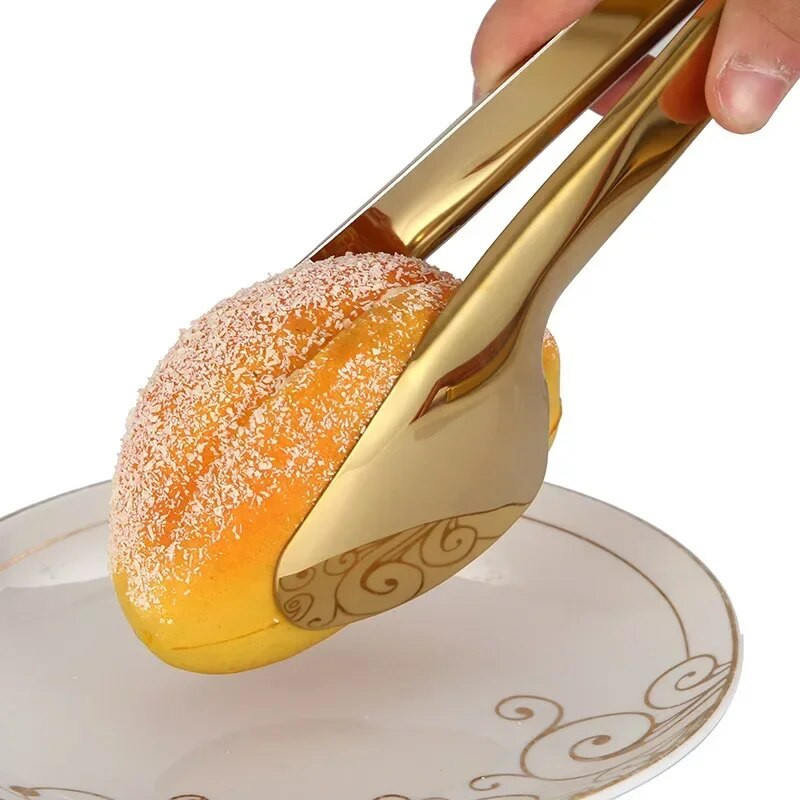 Roostevabast terasest kullast köögi BBQ tangid Mitmes stiilis koogiklambrid Toit praadklambrid Kööginõud Aksessuaarid Kodused toiduvalmistamisnõud