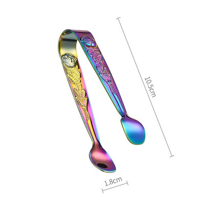 304 nerūdijančio plieno ledo kubelių spaustukai apvali galvutė Cukrus maistas BBQ konditerijos žnyplės Virtuvė Maisto gaminimas Serviravimo spaustukas Barinių reikmenys