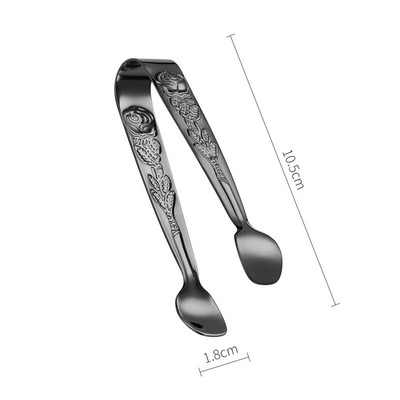 304 nerūdijančio plieno ledo kubelių spaustukai apvali galvutė Cukrus maistas BBQ konditerijos žnyplės Virtuvė Maisto gaminimas Serviravimo spaustukas Barinių reikmenys