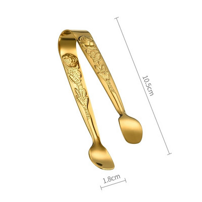 304 nerūdijančio plieno ledo kubelių spaustukai apvali galvutė Cukrus maistas BBQ konditerijos žnyplės Virtuvė Maisto gaminimas Serviravimo spaustukas Barinių reikmenys