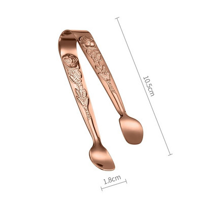 304 nerūdijančio plieno ledo kubelių spaustukai apvali galvutė Cukrus maistas BBQ konditerijos žnyplės Virtuvė Maisto gaminimas Serviravimo spaustukas Barinių reikmenys