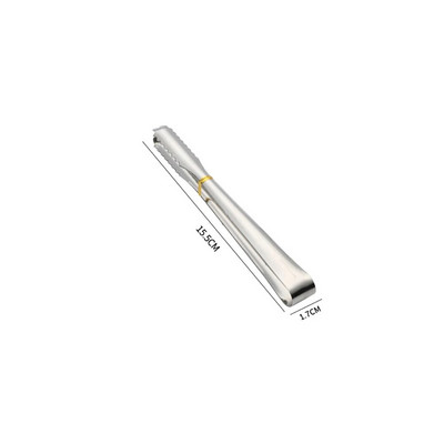 1vnt. Virtuvės įrankis, nerūdijančio plieno žnyplės, skirtos kepsninei vakarėliui, kepsninės spaustukas, duona, maistas, ledo spaustukas, ledo žnyplė, kepimo reikmenys