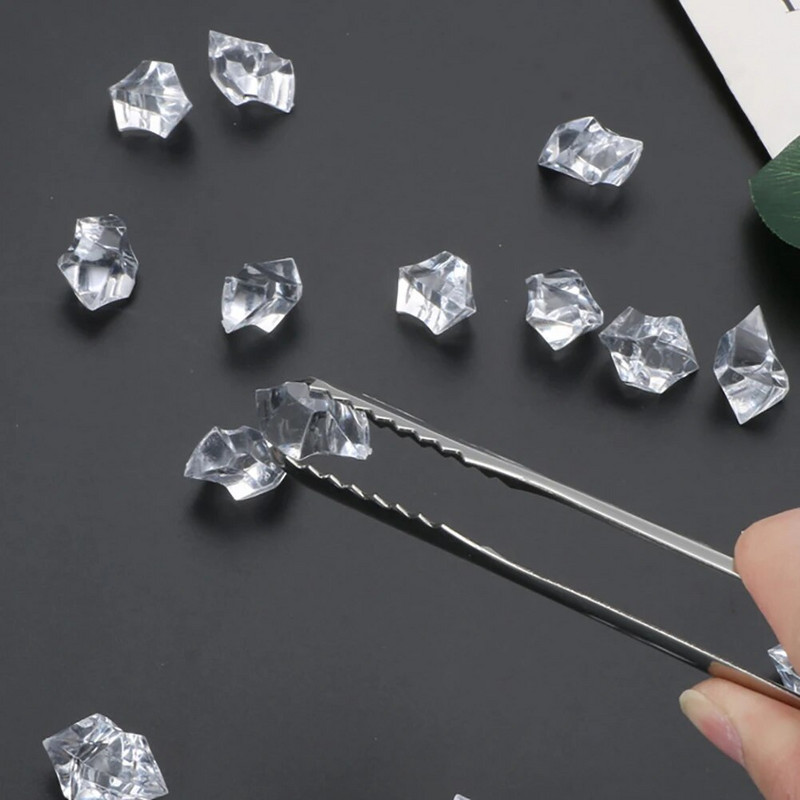 1vnt. Virtuvės įrankis, nerūdijančio plieno žnyplės, skirtos kepsninei vakarėliui, kepsninės spaustukas, duona, maistas, ledo spaustukas, ledo žnyplė, kepimo reikmenys