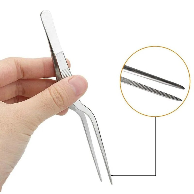 3/1 vnt. kepimo žnyplės, virtuvės reikmenys, nerūdijančio plieno kulinariniai tikslūs pincetai kepsninės žnyplės – maisto formavimo kepimo dekoras