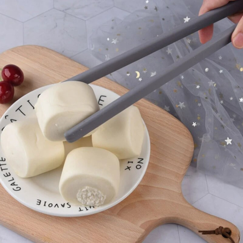 Tangid Silikoonist Toiduleib Trivet Tangid Libisemiskindlad Küpsetusklambrid Salat Tööriistad Grill Köögitarvikud Köök Cozinha Cocina