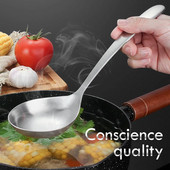304 από ανοξείδωτο χάλυβα Big Ramen Σούπα Κουτάλα Μακρύ Λαβή Κουτάλι Κουτάλια Κουζίνας Μαγειρικά σκεύη