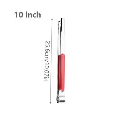 Roostevabast terasest toiduklamber Silikoonist libisemiskindel käepidemega grilltangid pihvleivaküpsetustööriist Kaasaskantavad salati kööginõud