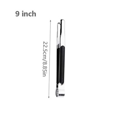 Roostevabast terasest toiduklamber Silikoonist libisemiskindel käepidemega grilltangid pihvleivaküpsetustööriist Kaasaskantavad salati kööginõud