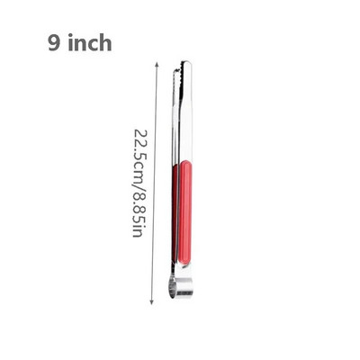 Roostevabast terasest toiduklamber Silikoonist libisemiskindel käepidemega grilltangid pihvleivaküpsetustööriist Kaasaskantavad salati kööginõud