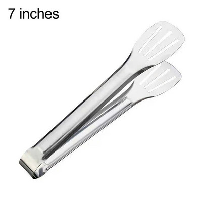 Hvataljka za hranu Kuhinjske hvataljke od nehrđajućeg čelika Silikonske najlonske neklizajuće kopče za kuhanje Stezaljka Roštilj Alati za salatu Roštilj Kuhinjski pribor