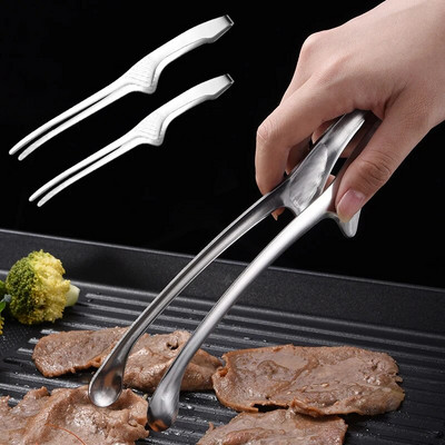 BBQ maisto žnyplės Korėjietiškos kepsninės spaustukai nerūdijančio plieno kepsninė Virimo žnyplė Virtuvė Duonos kepimas lauke Kepsnių spaustukas