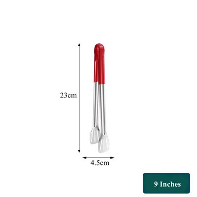 9/12/14 inča Kuhinjske hvataljke za roštilj od nehrđajućeg čelika Ručka protiv opekotina Buffet Steak Steak za roštilj Stezaljka za kruh Pribor za kuhanje