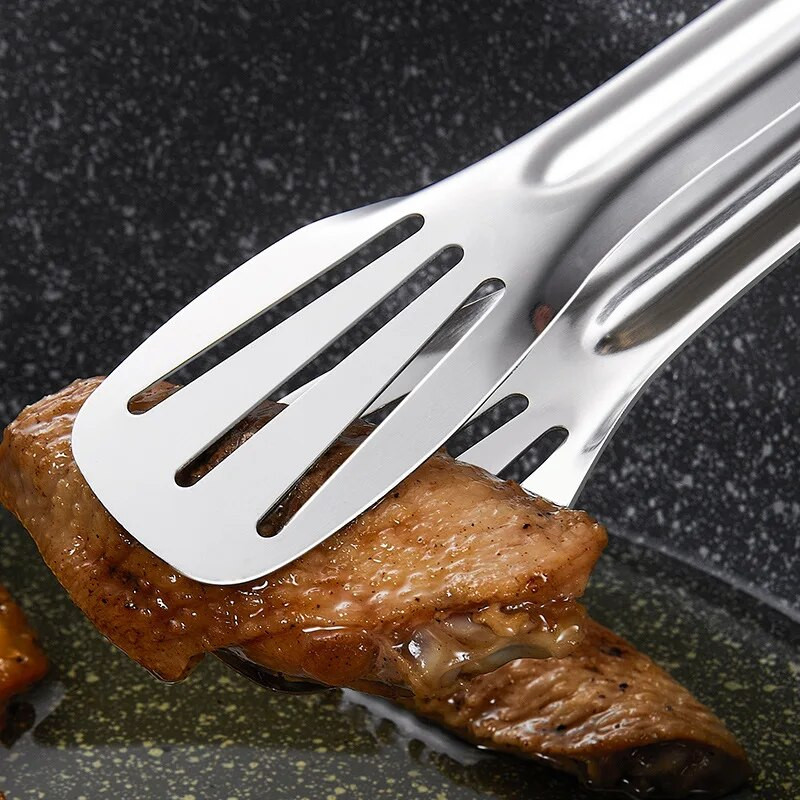 9/12/14 inča Kuhinjske hvataljke za roštilj od nehrđajućeg čelika Ručka protiv opekotina Buffet Steak Steak za roštilj Stezaljka za kruh Pribor za kuhanje