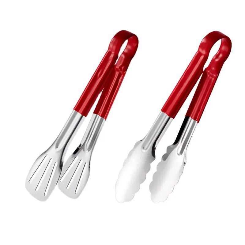 9/12/14 inča Kuhinjske hvataljke za roštilj od nehrđajućeg čelika Ručka protiv opekotina Buffet Steak Steak za roštilj Stezaljka za kruh Pribor za kuhanje