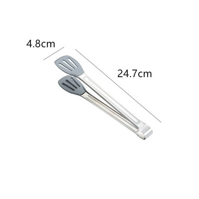 Nerūdijančio plieno rankena Virtuvės žnyplės Duonos mėsos salotų spaustukas Kepimo mentelė Namų virtuvės reikmenys ​Virtuvės priedai