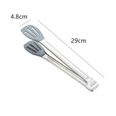 Nerūdijančio plieno rankena Virtuvės žnyplės Duonos mėsos salotų spaustukas Kepimo mentelė Namų virtuvės reikmenys ​Virtuvės priedai