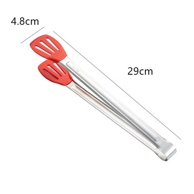 Nerūdijančio plieno rankena Virtuvės žnyplės Duonos mėsos salotų spaustukas Kepimo mentelė Namų virtuvės reikmenys ​Virtuvės priedai