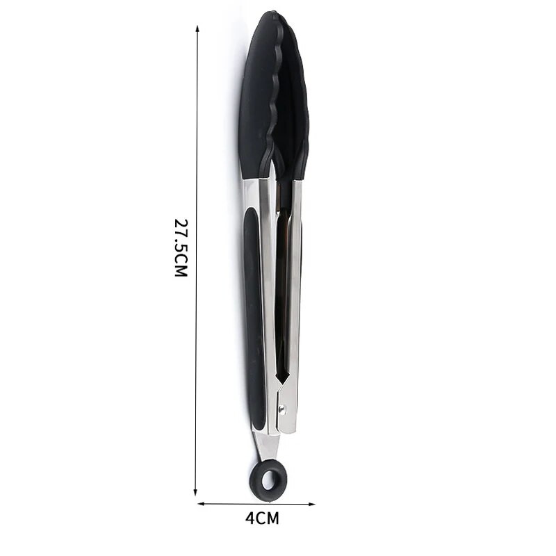 9-tolline kuumuskindel toidutank, libisemisvastane silikoonist grilltang salatileiva serveerimistank grillklambri klamber Köögitarvikud