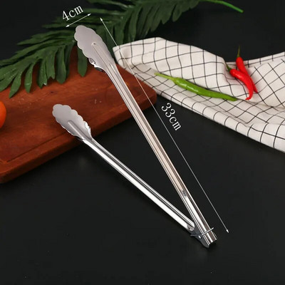 5 dydžio 304 nerūdijančio plieno maisto žnyplės kepsnys kepsnys duonos spaustukai daržovės vaisiai salotos bufeto spaustukas virtuvės priedai