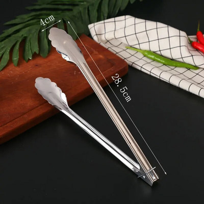 5 dydžio 304 nerūdijančio plieno maisto žnyplės kepsnys kepsnys duonos spaustukai daržovės vaisiai salotos bufeto spaustukas virtuvės priedai