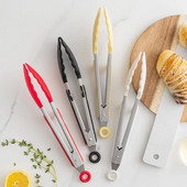 Stezaljka za hranu za roštilj Neklizajuća kopča za roštilj od nehrđajućeg čelika Silikonska hvataljka za roštilj na visokim temperaturama Blagovaonica Kuhinjski dodaci