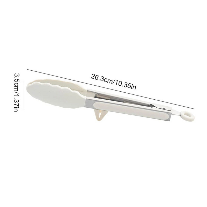 Stezaljka za hranu za roštilj Neklizajuća kopča za roštilj od nehrđajućeg čelika Silikonska hvataljka za roštilj na visokim temperaturama Blagovaonica Kuhinjski dodaci