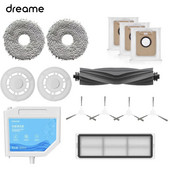 Dreame Bot L10s Pro L10s Ultra Robot Aspirator Piese de schimb, cauciuc/perie laterală, capac, filtru, cârpă pentru mop, sac de praf opțional