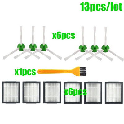 Φίλτρο Hepa + Πλαϊνή βούρτσα + Βούρτσα Ρολό + σακούλες σκόνης Ανταλλακτικά για iRobot Roomba i7 E5 E6 I Series Ηλεκτρική σκούπα