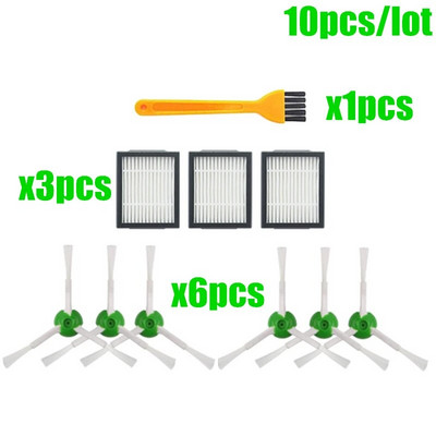 Φίλτρο Hepa + Πλαϊνή βούρτσα + Βούρτσα Ρολό + σακούλες σκόνης Ανταλλακτικά για iRobot Roomba i7 E5 E6 I Series Ηλεκτρική σκούπα
