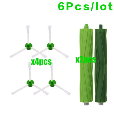 Φίλτρο Hepa + Πλαϊνή βούρτσα + Βούρτσα Ρολό + σακούλες σκόνης Ανταλλακτικά για iRobot Roomba i7 E5 E6 I Series Ηλεκτρική σκούπα
